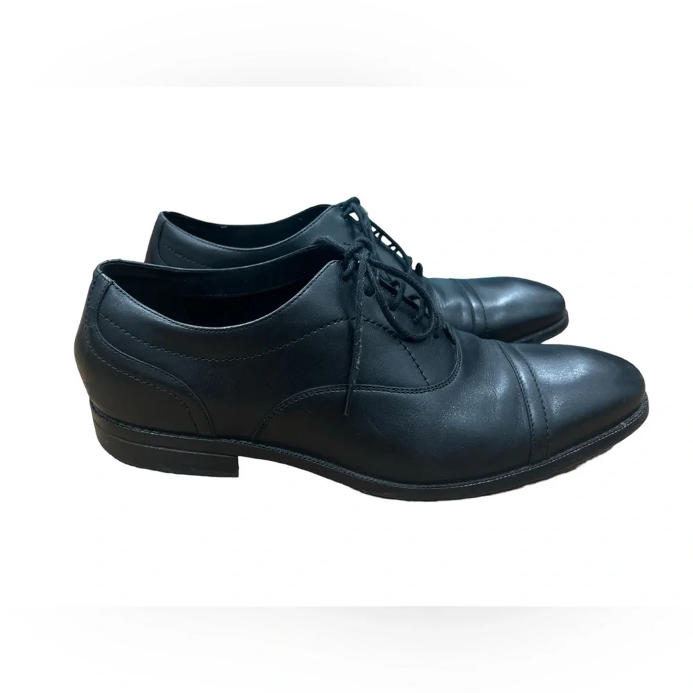 Cole‎ Haan Sawyer Oxford Cap Toe Black Dress Shoes Men's Size 12M Style C35106
